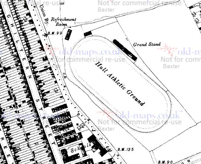 Hull - The Boulevard : Map credit Old-Maps.co.uk historic maps